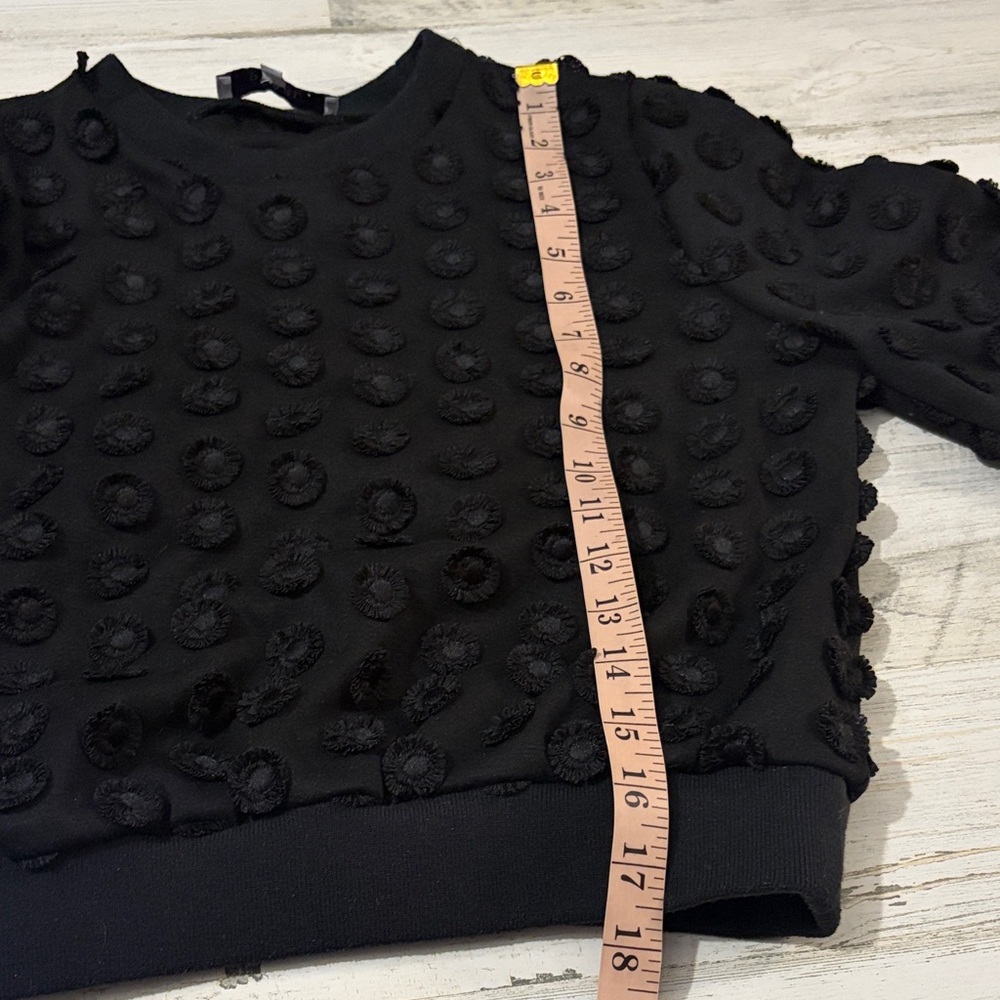 Pearl by Lela Rose Black Textured Women's Top Size XS - Picture 10 of 10